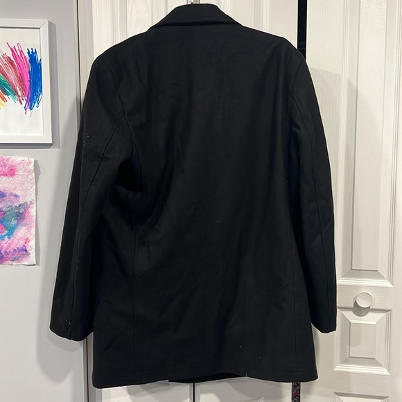 Lauren Ralph Lauren Men's Pea coat Black Wool-Blend Classic Fit 44R - Picture 3 of 8